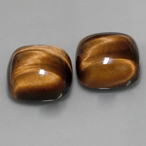 Натуральный коричневый tiger's eye  карата подушка крой, непрозрачный