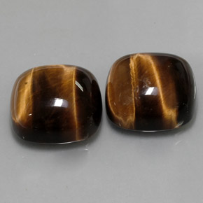 Натуральный коричневый tiger's eye  карата подушка крой, непрозрачный