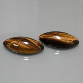 Натуральный коричневый tiger's eye  карата маркиз, непрозрачный