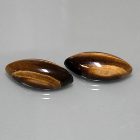 Натуральный коричневый tiger's eye  карата маркиз, непрозрачный