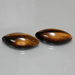 Натуральный коричневый tiger's eye  карата маркиз, непрозрачный