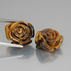 Натуральный коричневый tiger's eye  карата необычная форма, непрозрачный