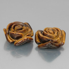  карата, натуральный Золотисто-коричневый Тигровый глаз, Необычная форма, Непрозрачный