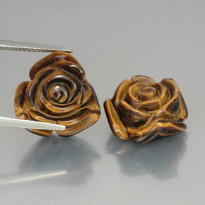 Натуральный коричневый tiger's eye  карата необычная форма, непрозрачный