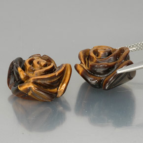 Натуральный коричневый tiger's eye  карата необычная форма, непрозрачный