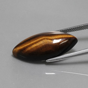 Натуральный коричневый tiger's eye 13,03 карата маркиз, непрозрачный
