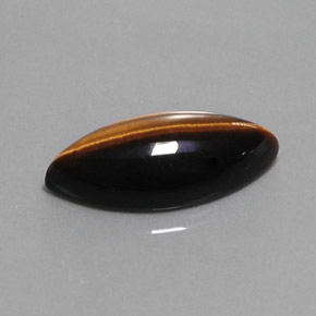 Натуральный коричневый tiger's eye 13,51 карата маркиз, непрозрачный