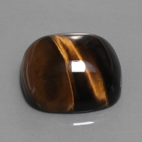 Натуральный коричневый tiger's eye 28,03 карата подушка крой, непрозрачный