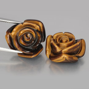 Натуральный коричневый tiger's eye  карата необычная форма, непрозрачный