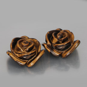 Натуральный коричневый tiger's eye  карата необычная форма, непрозрачный