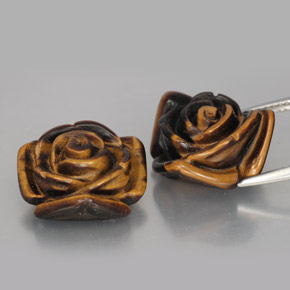 Натуральный коричневый tiger's eye  карата необычная форма, непрозрачный