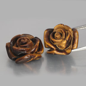  карата, натуральный Золотисто-коричневый Тигровый глаз, Необычная форма, Непрозрачный