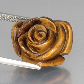 Натуральный коричневый tiger's eye 10,53 карата необычная форма, непрозрачный