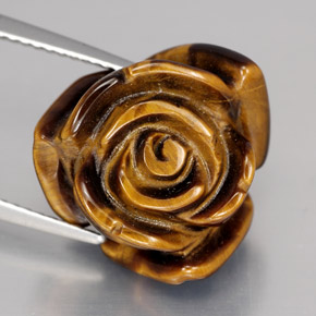 Натуральный коричневый tiger's eye 12,49 карата необычная форма, непрозрачный