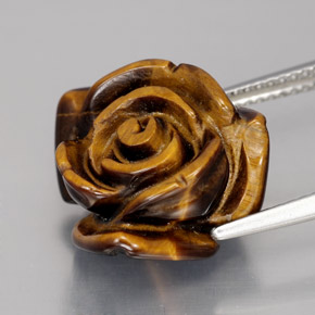 Натуральный коричневый tiger's eye 12,49 карата необычная форма, непрозрачный