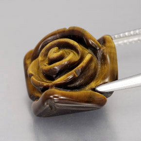Натуральный коричневый tiger's eye 12,47 карата необычная форма, непрозрачный