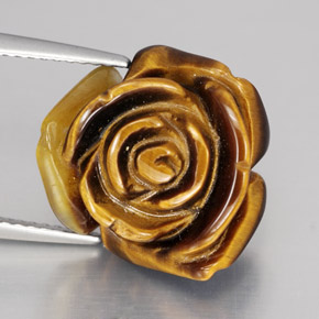 Натуральный коричневый tiger's eye 11,74 карата необычная форма, непрозрачный