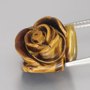 Натуральный коричневый tiger's eye 11,74 карата необычная форма, непрозрачный