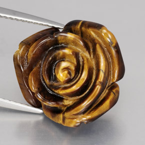 Натуральный коричневый tiger's eye 11,62 карата необычная форма, непрозрачный