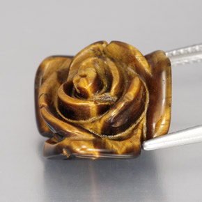 Натуральный коричневый tiger's eye 11,62 карата необычная форма, непрозрачный