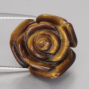 Натуральный коричневый tiger's eye 10,60 карата необычная форма, непрозрачный