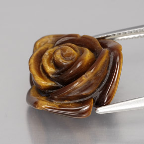 Натуральный коричневый tiger's eye 10,60 карата необычная форма, непрозрачный