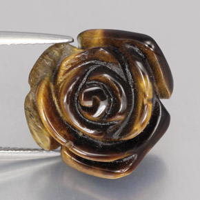 Натуральный коричневый tiger's eye 11,76 карата необычная форма, непрозрачный