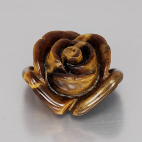 11.11 карата, натуральный Золотисто-коричневый Тигровый глаз, Необычная форма, Непрозрачный