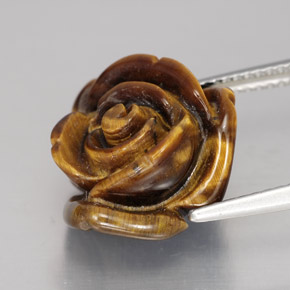 11.11 карата, натуральный Золотисто-коричневый Тигровый глаз, Необычная форма, Непрозрачный