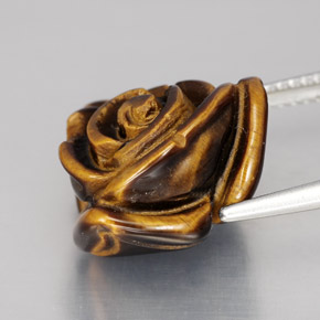 Натуральный коричневый tiger's eye 11,69 карата необычная форма, непрозрачный