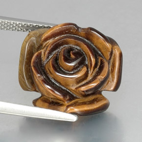 Натуральный коричневый tiger's eye 11,08 карата необычная форма, непрозрачный