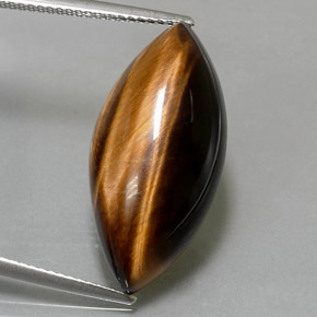 Натуральный коричневый tiger's eye 12,99 карата маркиз, непрозрачный