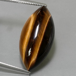 Натуральный коричневый tiger's eye 13,60 карата маркиз, непрозрачный