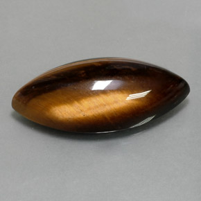 Натуральный коричневый tiger's eye 13,60 карата маркиз, непрозрачный