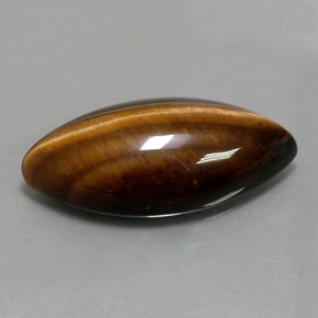 Натуральный коричневый tiger's eye 12,55 карата маркиз, непрозрачный