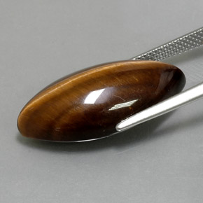 Натуральный коричневый tiger's eye 12,55 карата маркиз, непрозрачный