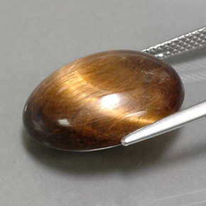 14.06 карата, натуральный Золотой Тигровый глаз, Огранка Овал, Непрозрачный