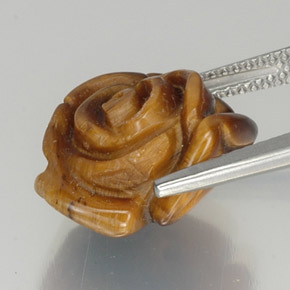 9.87 карата, натуральный Коричневый Тигровый глаз, Необычная форма, Непрозрачный