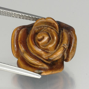 Натуральный коричневый tiger's eye 12,16 карата необычная форма, непрозрачный