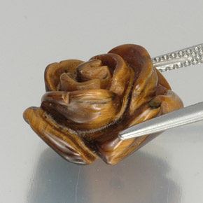 Натуральный коричневый tiger's eye 12,16 карата необычная форма, непрозрачный