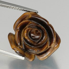 Натуральный коричневый tiger's eye 12,19 карата необычная форма, непрозрачный