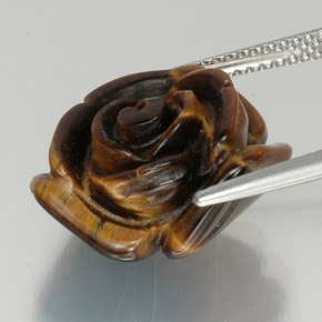 Натуральный коричневый tiger's eye 12,19 карата необычная форма, непрозрачный