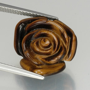 11.57 карата, натуральный Золотисто-коричневый Тигровый глаз, Необычная форма, Непрозрачный