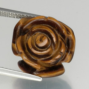 Натуральный коричневый tiger's eye 11,77 карата необычная форма, непрозрачный