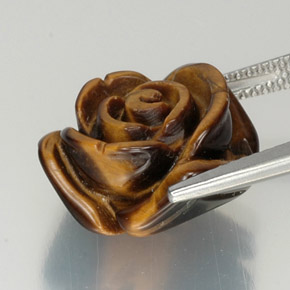 Натуральный коричневый tiger's eye 12,51 карата необычная форма, непрозрачный