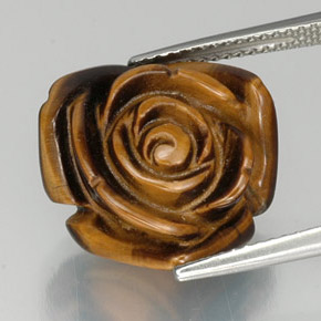 Натуральный коричневый tiger's eye 12,07 карата необычная форма, непрозрачный