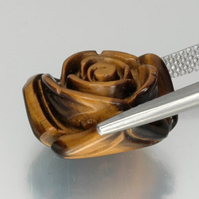 Натуральный коричневый tiger's eye 12,07 карата необычная форма, непрозрачный