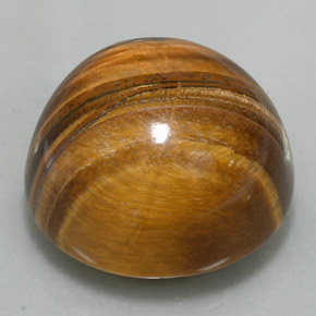 Натуральный коричневый tiger's eye 37,11 карата огранка круг, непрозрачный