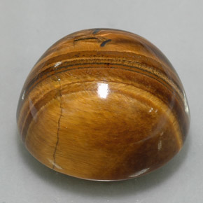 Натуральный коричневый tiger's eye 37,40 карата огранка круг, непрозрачный