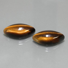 Натуральный коричневый tiger's eye  карата маркиз, непрозрачный